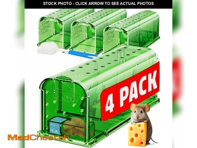 Lot 74-12703860 - Motel Mouse Humane Mouse Traps No Kill Live Catch and Release 4 Pack - Reusable, Easy to Use &amp; C...