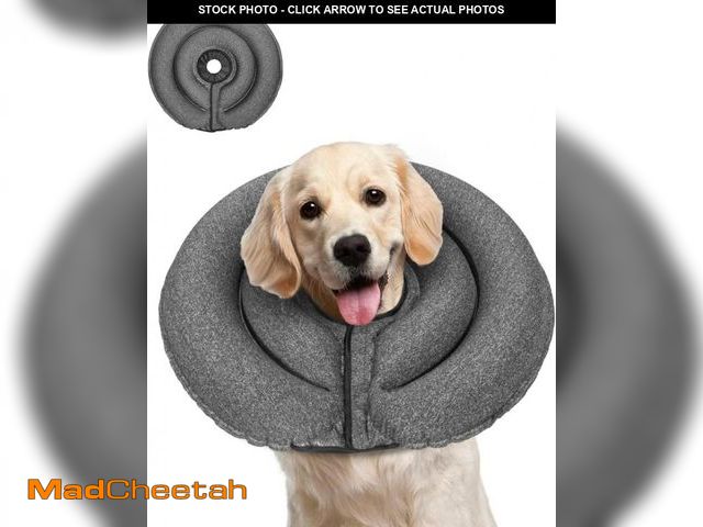 Lot 74-12329230 - MIDOG Dog Cone Collar for Large Medium Dogs, Soft Inflatable Dog Cone Alternative After Surgery, Adj...