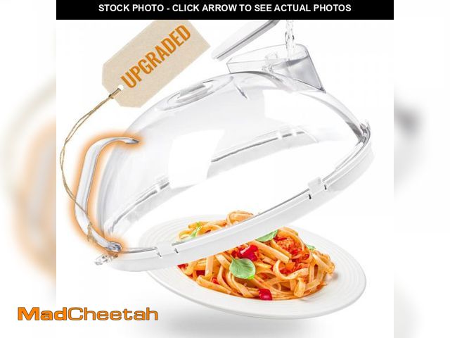 Lot 74-12115313 - Gracenal Microwave Food Cover, 12 Inch Microwave Splatter Cover with Water Steamer and Integrated Ha...