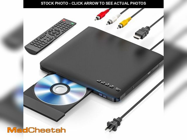 Lot 74-13549633 - Ultra Slim DVD Player, Thin HDMI AV DVD Players for TV, 0.6 Inch Design with Region Free &amp; Colou...