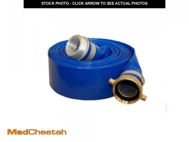 Lot 74-12086011 - Everbilt 2 in. X 25 ft. Heavy Duty Discharge Hose (MISSING ATTACHMENTS)  - USED