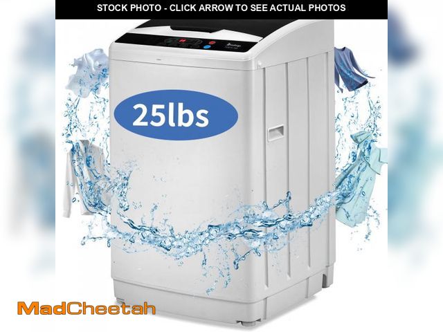 Lot 74-12087491 - Ktaxon Portable Washing Machine, Full Automatic Washer and Dryer Combo, with Built-in Pump Drain 25 ...