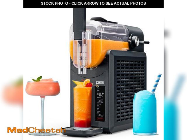 Lot 74-12487212 - ICEMAN Slush-Ease 48 oz. Slushy Maker with Customizable Thickness - Black, New - USED