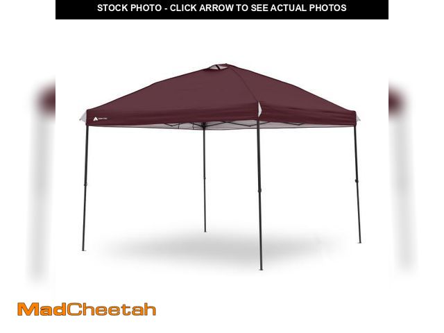 Lot 74-12426731 - Ozark Trail 10x10 Instant Pop Up Canopy Tent with Simple Push Setup â Straight Leg Pop-Up Tent for...