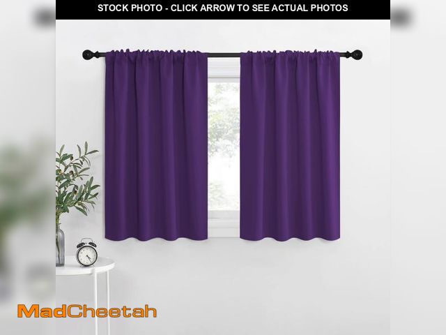 Lot 74-12329861 - NICETOWN RV Blackout Curtains for Camper Windows, Kitchen Curtains Blackout Drapes &amp; Curtains, E...