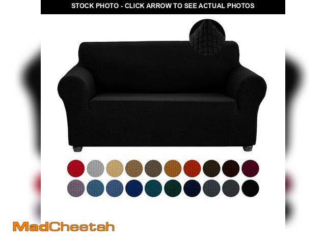 Lot 74-14210103 - Joccun Stretch Loveseat Couch Cover Slipcover, 1-Piece Sofa Cover for 2 Cushion Couch Spandex Jacqua...