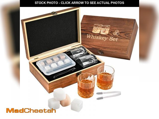 Lot 74-11549467 - EooCoo Gifts for Women, Whiskey Stones Gift Set, 8 Pack Whiskey Gifts for Men, for Whiskey Lovers, B...