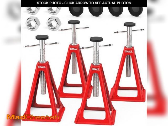 Lot 74-12331536 - SHALL RV Stabilizer Jacks, 4-Pack Heavy Duty Aluminum Jack Stands for Travel Trailer Camper, Single ...