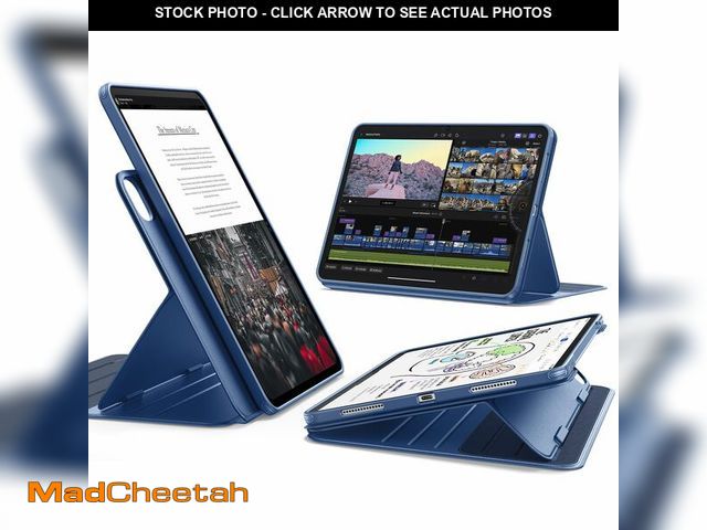 Lot 74-12602511 - ESR for iPad Pro 11 Inch Case (M4) 2024 5th Gen, Rotating Case with Removable Magnetic Cover, Adjust...