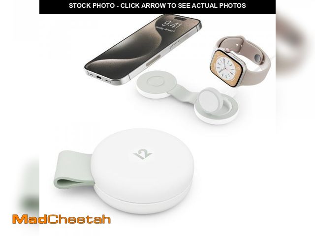 Lot 74-12112513 - Butterfly SE 2-in-1 Compact Foldable Wireless Travel Charger, 15W MagSafe Duo Charging for iPhone, A...