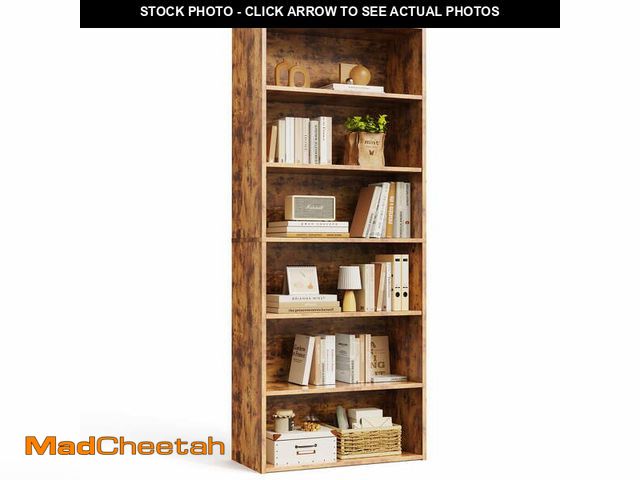 Lot 74-13818061 - EDX 6 Tier Bookcase Storage, 63 Inch Large Tall Floor Standing Open Bookshelf for Home Office, Livin...