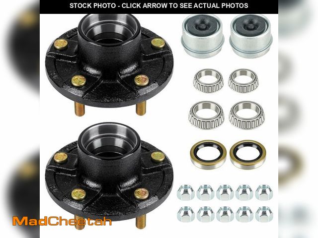 Lot 74-13956349 - Youxmoto 5 on 5 Trailer Idler Hub kit, 5-Hole, 5" Bolt Circle Idler Hub for 3,500 lb. Axles, Replace...