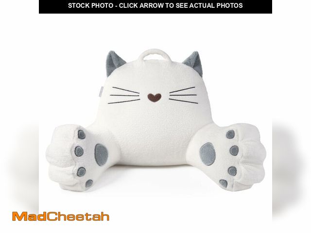 Lot 74-12710028 - Blissful Diary Kitty Reading Pillow for Kids/Teens/Adults, Back Rest Pillow for Sitting Up in Bed wi...