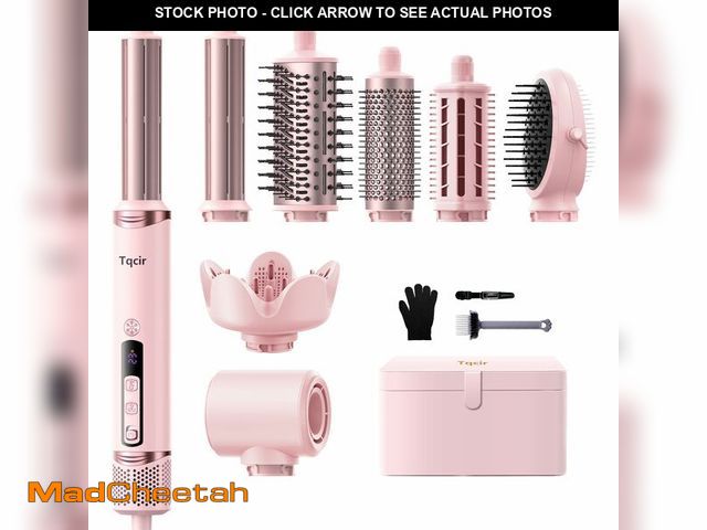 Lot 74-12608379 - Tqcir 8-in-1 Professional Hot Air Styler&amp;Hair Dryer Brush, Powerful Multi-Styler with Auto-Wrap ...