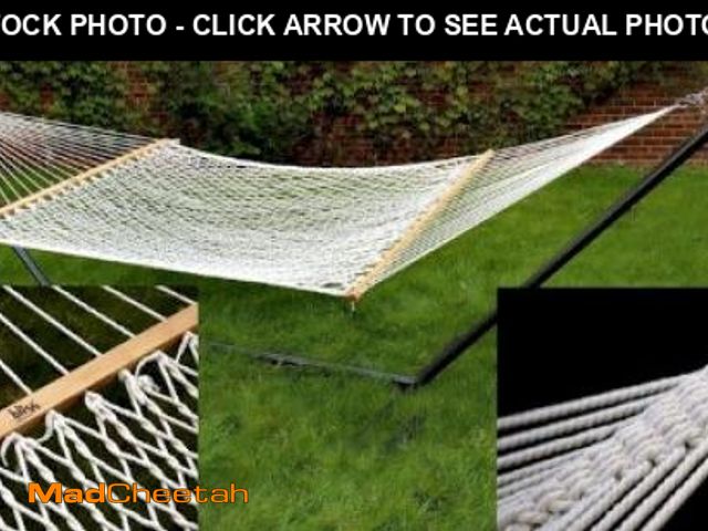 Lot 74-12157413 - Bliss HammocksÃ 60" Wide Cotton Rope Hammock - Natural - UNUSED