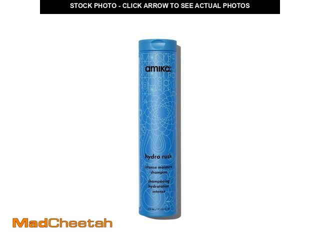Lot 74-14056624 - amika hydro rush intense moisture shampoo with hyaluronic acid, 275ml | for dry, textured, or coarse...