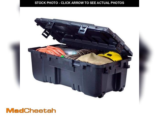 Lot 74-13039348 - Plano 27-Gal. Hinged Storage Box in Black - UNUSED