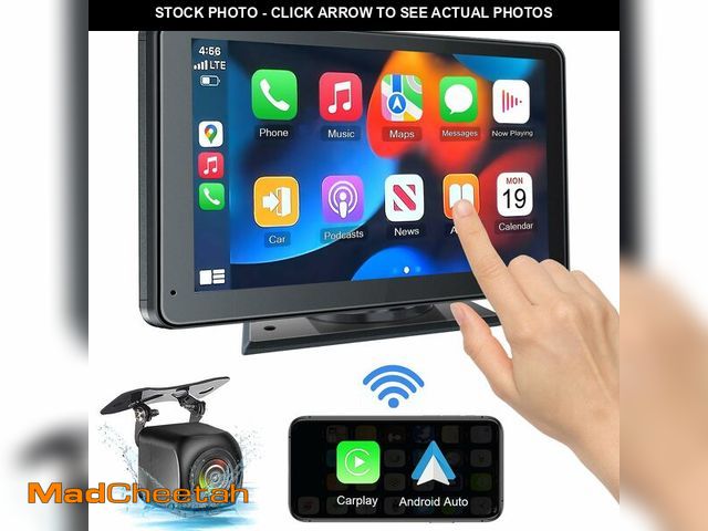 Lot 74-12704884 - Portable Wireless with Apple CarPlay and Android Auto Screen for Car, 7" HD Touch Screen Car Stereo ...