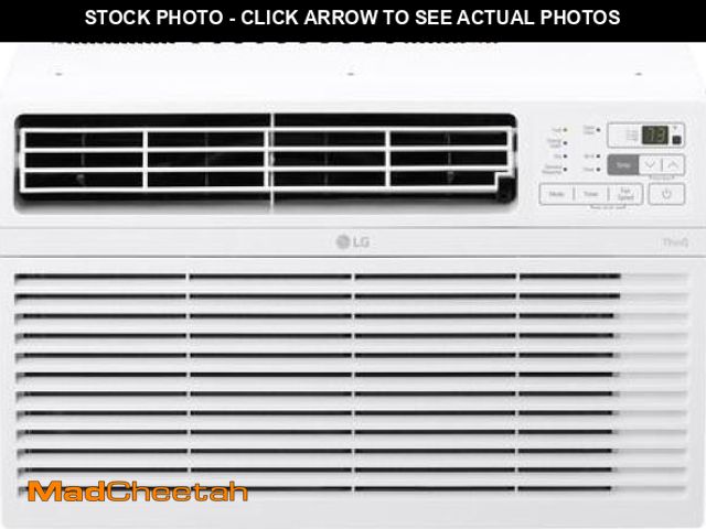 Lot 74-12420491 - LG 10000 BTU Smart Wi-Fi Enabled Window Air Conditioner with Remote and ThinQ Technology in White - ...