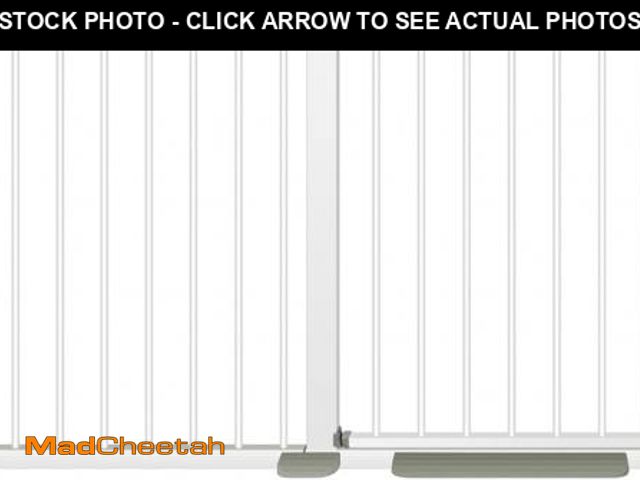 Lot 74-12398006 - Justable Baby Gate for Stairs, Doorways. Extra Wide Child Gate Indoor, Metal, Durability Dog Gates f...