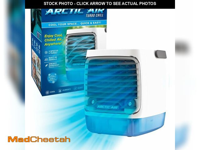 Lot 74-14290091 - Ontel Arctic Air Turbo Chill Evaporative Cooler with HydroChill Technology, 4-Speed Portable Air Coo...