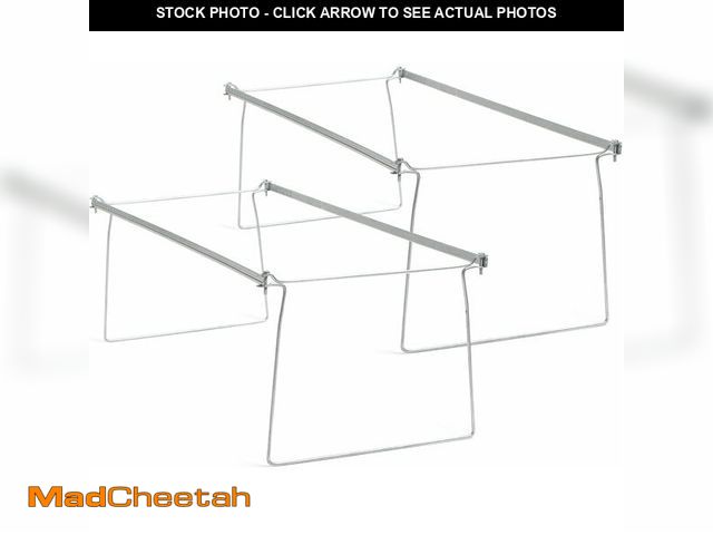 Lot 74-14067605 - Smead Frames, Hanging File, Heavy Duty Steel Letter Size, Adjustable 23"-27" Rails, 2-Pack Gray, Con...