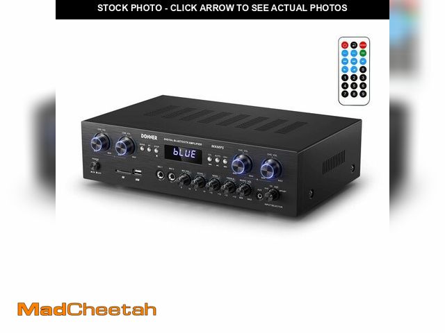 Lot 74-11548969 - Donner Bluetooth 5.0 Stereo Audio Amplifier Receiver, 4 Channel 440W Peak Power Home Theater Stereo ...