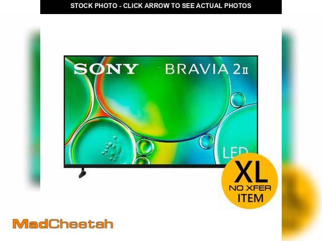 Lot 74-13789413 - (MISSING REMOTE,HARDWARE) Sony 75 class BRAVIA 2 II LED 4K HDR Smart Google TV K-75S20, 2025 Model -...