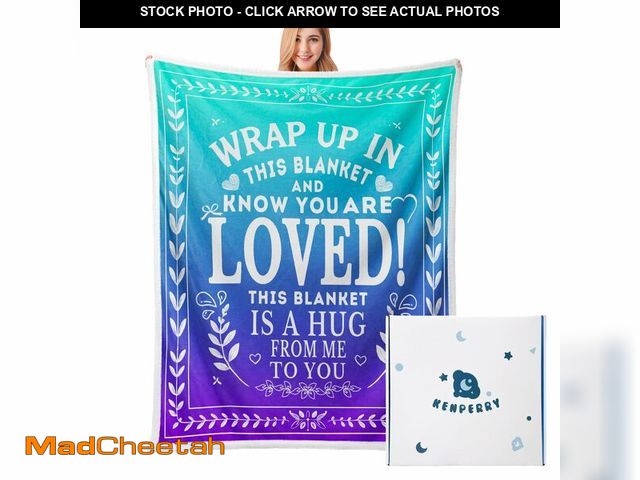 Lot 74-12702451 - KENPERRY Get Well Blanket &amp; Sympathy Gift for Women - Super Soft 'Thinking of You' Fleece Throw ...