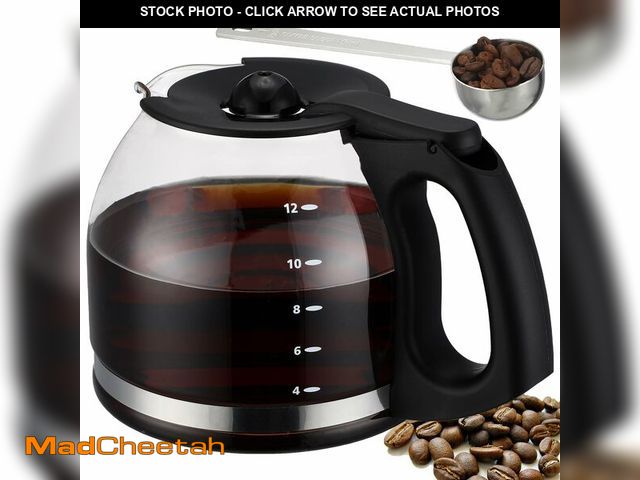 Lot 74-13565011 - 12-Cup Replacement Glass Coffee Carafe for Mr. Coffee Coffee maker Pot, Replace Part# PLD12 PLD12-RB...