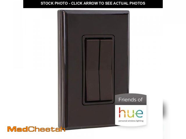 Lot 74-12034901 - RunLessWire Click for Philips Hue Wireless Dimmer Light Switch - UNUSED