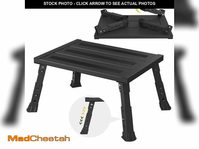 Lot 74-14351152 - DEPSUNNY Adjustable RV Step Stool, 3-Step Height Adjustment, Foldable Legs, Wide Anti-Slip Surface,S...