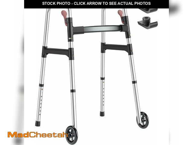 Lot 74-14348789 - HOMLAND Standard Walkers for Seniors, 6.5lb Lightweight Foldable Walker - UNUSED