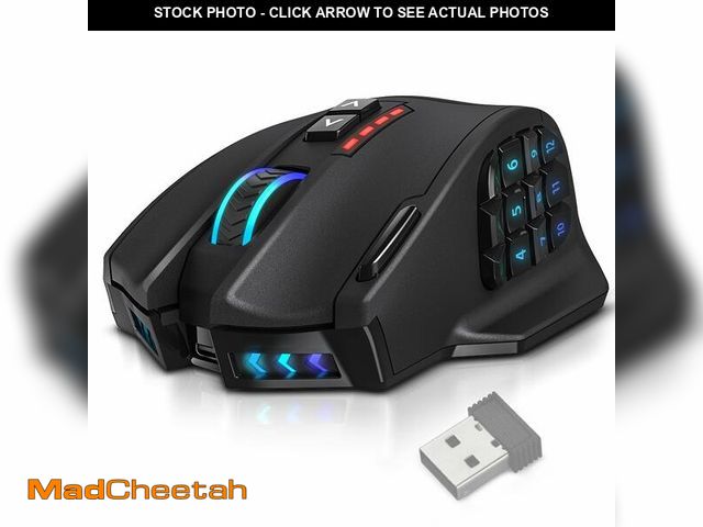 Lot 74-14303433 - UtechSmart Venus Gaming Mouse RGB Wired, 16400 DPI High Precision Laser Programmable MMO Computer Ga...