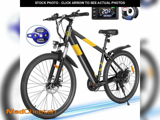Lot 74-12564335 - MIHOVER 26" Electric Bike for Adults, Peak 750W Motor with aluminum Frame, 48V Hidden Removable Batt...