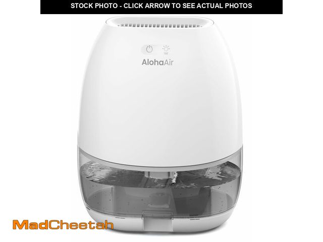 Lot 74-14207836 - Dehumidifier, AlohaAir 34 OZ Small Dehumidifiers for Home and Room, Quiet with 7 Colors Night Light,...