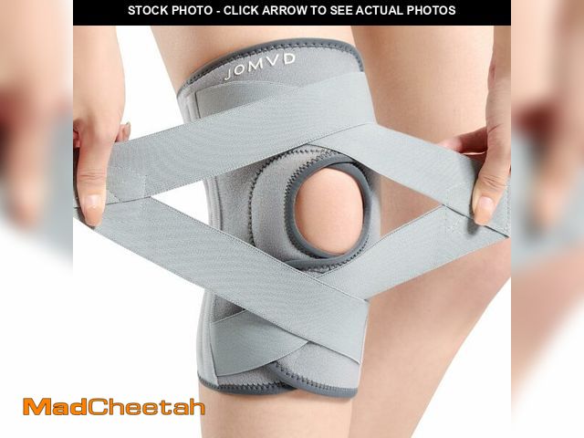 Lot 74-14210116 - JOMVD Knee Brace for Knee Pain, Meniscus Tear, Adjustable Knee Support with Side Spring Stabilizers ...