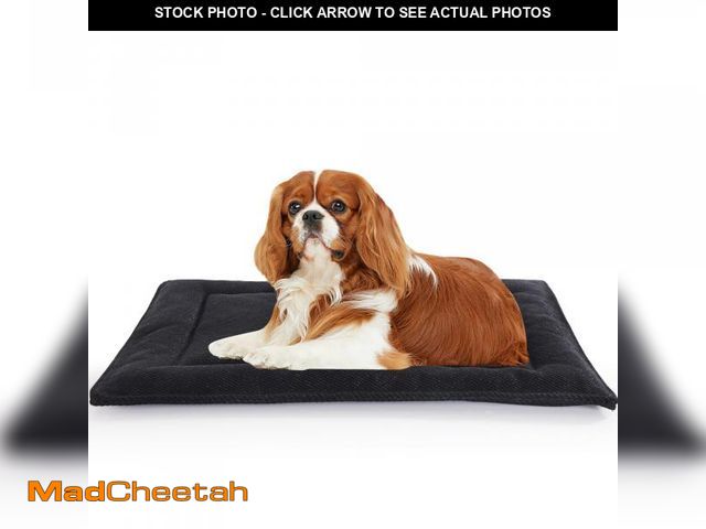 Lot 74-11553165 - MABOZOO Indestructible Dog Bed for Aggressive Chewers, Tough Chew Proof Crate Pad for Small Puppy, B...
