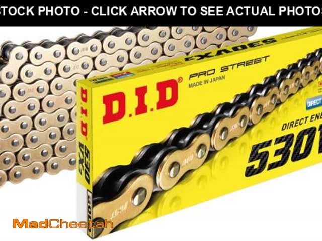 Lot 74-12305582 - DID (530VX3G120ZB) Gold 120 Link High Performance VX Series X-Ring Chain with Connecting Link - UNUS...