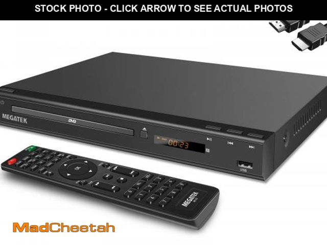 Lot 74-12310013 - MEGATEK Region-Free HDMI DVD Player for TV, Compact CD/DVD Player for Smart TV, USB Port, Plays All ...
