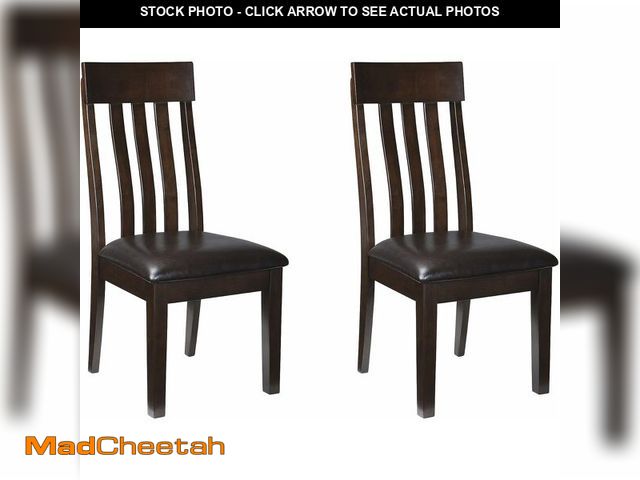 Lot 74-12695890 - (SET OF 2) Signature Design by Ashley Haddigan Dining Room Chair, Dark Brown - UNUSED