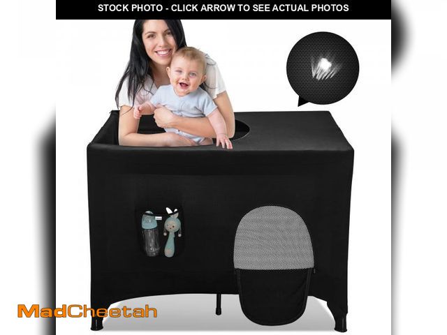 Lot 74-12181649 - Pack n Play Blackout Cover for Travel Crib - Breathable Tent With Portable Stretchy Netting - UNUSED