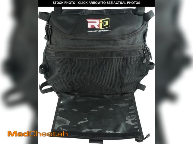 Lot 74-12508747 - Rocket Offroad RO-UTV-RB Black Overhead Storage &amp; Map Bag for RZR - UNUSED