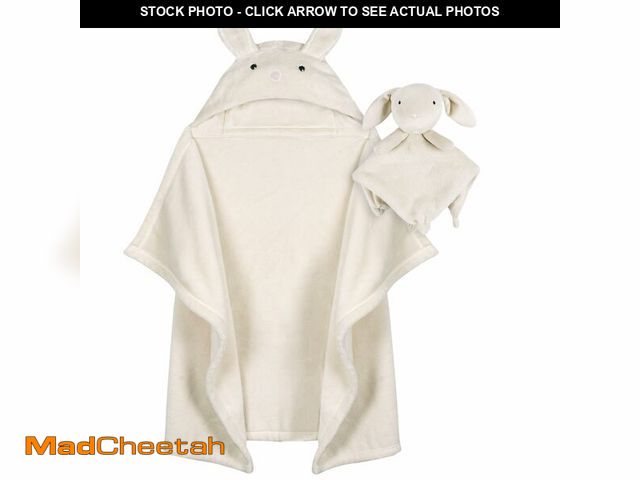 Lot 74-13625193 - Gerber Baby Unisex Hooded Wearable Blanket &amp; Security Blanket Set, Retro Floral, One Size - USED