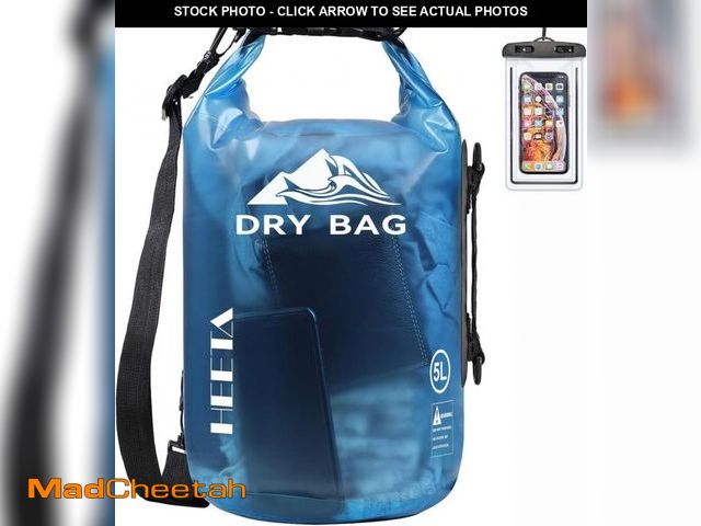 Lot 74-12327187 - HEETA Dry Bag Waterproof for Women Men, Roll Top Lightweight Dry Storage Bag Backpack with Phone Cas...