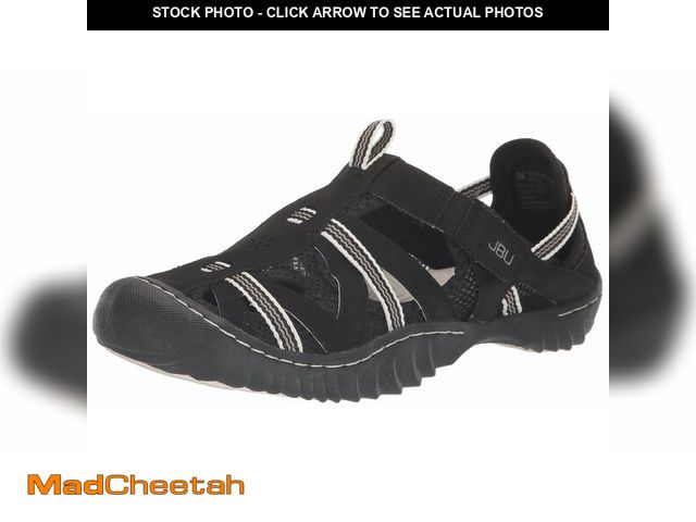 Lot 74-12877856 - Jambu Women's Regional Water Ready Oxford Flat, Black/White, 9.5 - UNUSED