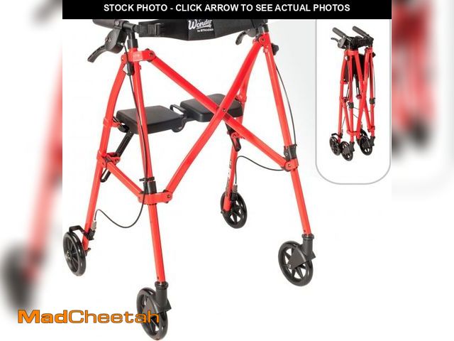 Lot 74-12284968 - Stander Space Saver Rollator, Lightweight Folding Rolling Walker with Seat for Seniors &amp; Adults,...