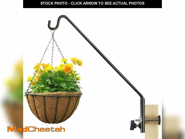 Lot 74-14266788 - ERYTLLY Extended Rail Hook Fence Deck Heavy Duty Bird Feeder Hook 360 Degree Rotary and Length Adjus...
