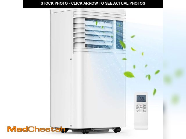 Lot 74-12920237 - COWSAR 10,000 BTU (6,000 DOE) Portable Air Conditioner with Dehumidifier and Remote Control, 24H Tim...