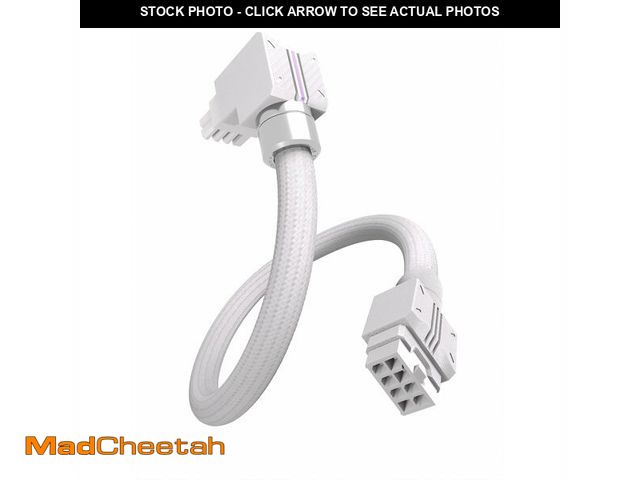 Lot 74-14425959 - EZDIY-FAB UNIFAS ARGB 8-Pin GPU Extension Cable, Right Angle, White, RVS - UNUSED
